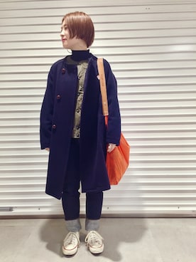 「White Mountaineering」｜「アイテム（その他アウター）」を使った、muuさん（レディース・150cm）の冬コーディネート