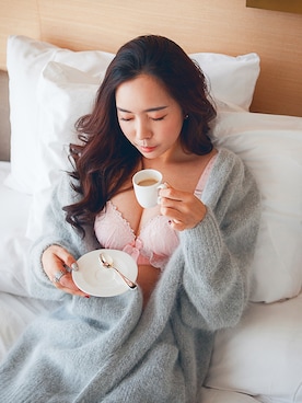 「アイテム（ブラ&ショーツ）」を使った、츄さん（レディース・164cm）の冬コーディネート