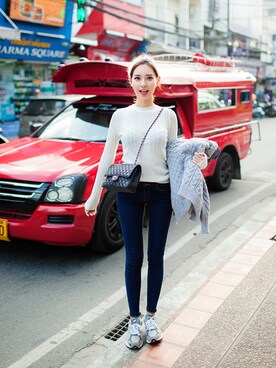 「chuu（チュー）のアイテム」を使った、츄さん（レディース・164cm）の冬コーディネート