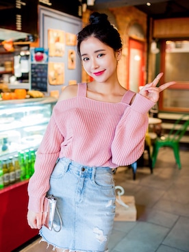 「chuu（チュー）のアイテム」を使った、츄さん（レディース・164cm）の冬コーディネート