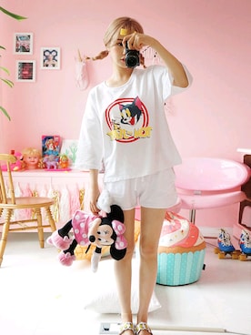 「트레이닝복」｜츄さん（レディース・164cm）の夏コーディネート