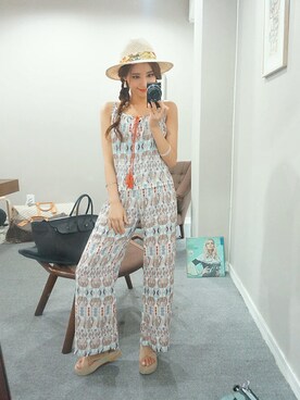 「chuu（チュー）のアイテム（パンツ）」を使った、츄さん（レディース・164cm）の夏コーディネート