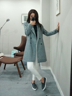 「chuu（チュー）のアイテム」を使った、츄さん（レディース・164cm）の秋コーディネート