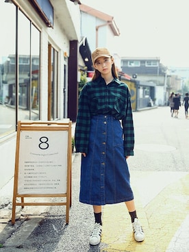 「check」｜츄さん（レディース・164cm）の秋コーディネート