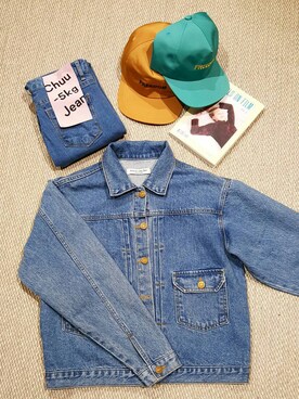 「chuu（チュー）のアイテム（ジャケット/アウター）」を使った、츄さん（レディース・164cm）の冬コーディネート