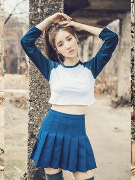 「chuu（チュー）のアイテム」を使った、츄さん（レディース・164cm）の冬コーディネート