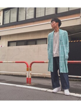 「cen」｜らすとおさむらいさん（メンズ・170cm）の夏コーディネート
