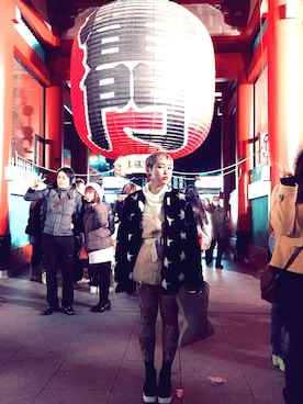 「アイテム（タイツ/ストッキング、オレンジ系）」を使った、NONOKOさん（レディース・151cm）の秋コーディネート