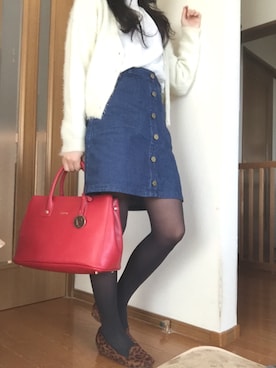 「passage mignon/flaneur（パサージュミニョンフラヌール）のアイテム（シューズ）」を使った、めいさん（レディース・153cm）の冬コーディネート