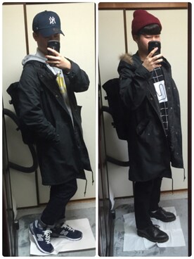 「New Balance」｜「アイテム（ブーツ）」を使った、服装研究博士 Dr.ジェントルさん（メンズ・168cm）の春コーディネート