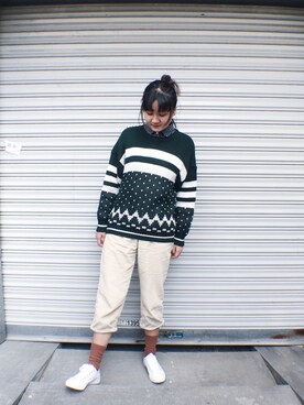 「TYAKASHAのアイテム（パンツ）」を使った、adiaaaaaaaさん（レディース・164cm）の冬コーディネート