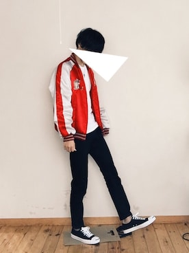 「CONVERSE（コンバース）のCONVERSE コンバース ジャック パーセル / JACK PURCEL（スニーカー）」を使った、genさん（メンズ・178cm）の春コーディネート