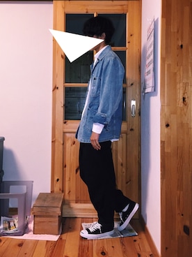 「CONVERSE（コンバース）のCONVERSE コンバース ジャック パーセル / JACK PURCEL（スニーカー）」を使った、genさん（メンズ・178cm）の春コーディネート