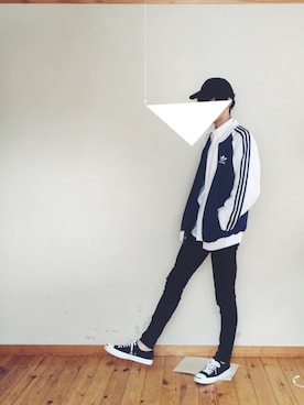 「CONVERSE（コンバース）のCONVERSE コンバース ジャック パーセル / JACK PURCEL（スニーカー）」を使った、genさん（メンズ・178cm）の春コーディネート