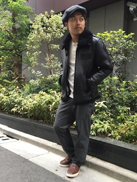 「ルード」｜「アイテム（ミリタリージャケット）」を使った、RYOさん（メンズ・170cm）の夏コーディネート