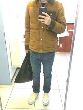 「コンバンース」｜yasudaさん（メンズ・184cm）の冬コーディネート