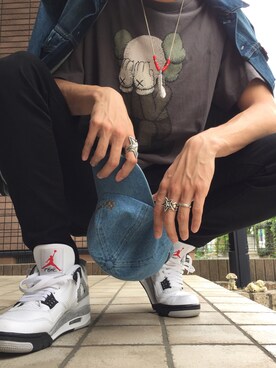 「Cody Sanderson」｜「アイテム（デニムジャケット）」を使った、はとりょさん（メンズ・178cm）の春コーディネート