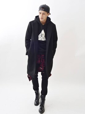 「repos（ルポ）のアイテム（ジャケット/アウター）」を使った、Repos.羊騎龍さん（メンズ・179cm）の冬コーディネート