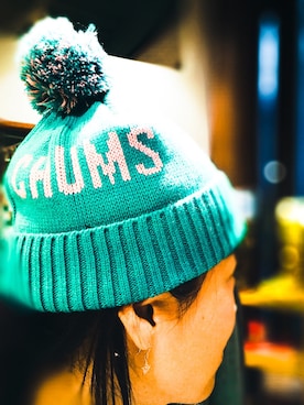 「CHUMS（チャムス）のアイテム（キャップ）」を使った、スプーンさん（レディース・158cm）の秋コーディネート