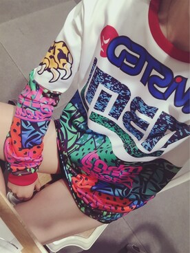 「Marc by Marc Jacobs（マークバイマークジェイコブス）のアイテム（スウェット）」を使った、annaさん（レディース・156cm）の秋コーディネート