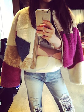 「MIHARAYASUHIRO（ミハラヤスヒロ）のアイテム（その他アウター）」を使った、annaさん（レディース・155cm）の秋コーディネート