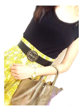「TORY BURCH（トリーバーチ）のアイテム（その他）」を使った、hannnaさん（レディース・170cm）の夏コーディネート
