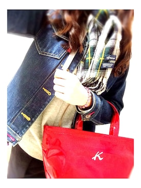 「Paul Smith（ポールスミス）のアイテム（デニムジャケット）」を使った、hannnaさん（レディース・170cm）の秋コーディネート