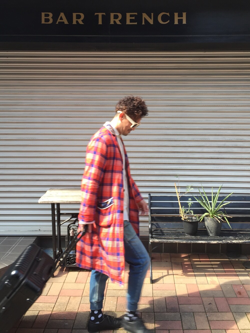 「masterkey 、展示会」｜「masterkeyの4月7日から9日
4月14日から16日
東京都渋谷区恵比寿西1-4-7
@ギャラリーPOINT
（その他、ベージュ系）」を使った、イシバシトモヒロさん（メンズ・173cm）の春コーディネートの1枚目の写真
