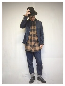 イシバシトモヒロさん（メンズ・173cm）の秋コーディネート