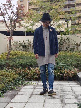 イシバシトモヒロさん(メンズ・173cm)の冬コーディネート