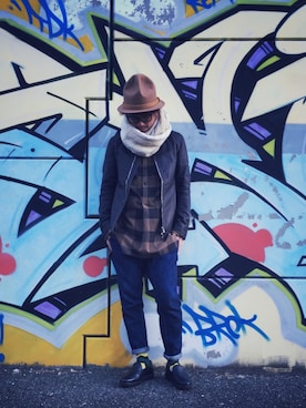 イシバシトモヒロさん（メンズ・173cm）の冬コーディネート