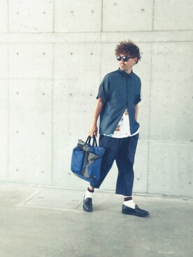 イシバシトモヒロさん（メンズ・173cm）の春コーディネート