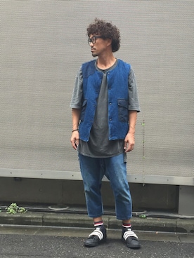 イシバシトモヒロさん（メンズ・173cm）の秋コーディネート