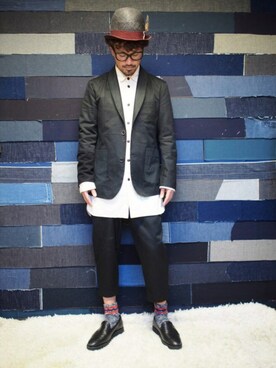 「SET UP」｜「アイテム（その他）」を使った、イシバシトモヒロさん（メンズ・173cm）の秋コーディネート