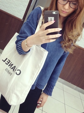 「シャネル」｜「アイテム（その他）」を使った、minaさん（レディース・163cm）の冬コーディネート