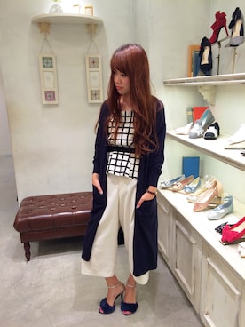 「ロングカーディガン」｜haruka babaさん（レディース・165cm）の夏コーディネート