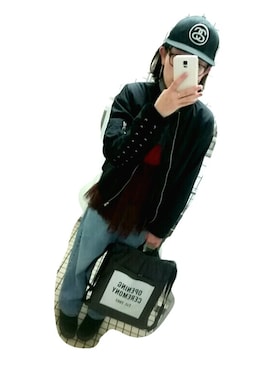 「G.V.G.V.（ジーヴィージーヴィー）のアイテム（ブルゾン）」を使った、ぴこさん（レディース・166cm）の春コーディネート