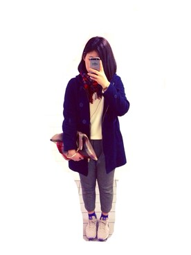 guriさん（レディース・162cm）の冬コーディネート