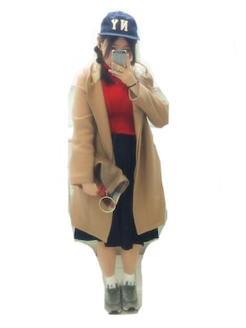「NEWBALANCE」｜「アイテム（アクセサリー）」を使った、guriさん（レディース・162cm）の冬コーディネート