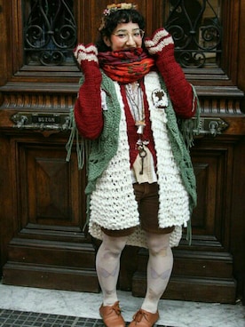 「harajuku」｜「アイテム（アクセサリー）」を使った、Ayelen Valleさん（レディース・155cm）の春コーディネート