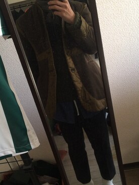 「MissMuch（ミスマッチ）のアイテム（パンツ）」を使った、ヒロキチさん（メンズ・167cm）の冬コーディネート