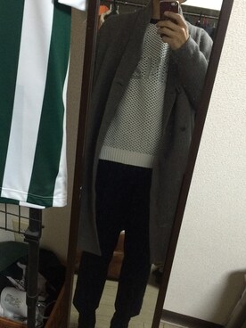 「MissMuch（ミスマッチ）のアイテム（パンツ）」を使った、ヒロキチさん（メンズ・167cm）の冬コーディネート