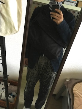 「C6（シーシックス）のアイテム（バッグ）」を使った、ヒロキチさん（メンズ・167cm）の秋コーディネート