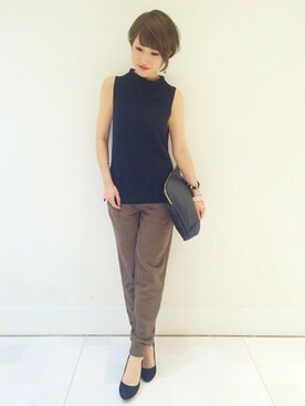 「MINIMUM（ミニマム）のアイテム（パンツ）」を使った、minimum_staffさん（レディース・158cm）の秋コーディネート