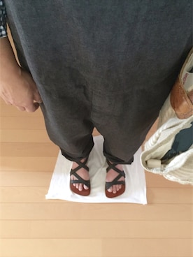 「ROBERTA SETTELS（ロベルタセッタ）のアイテム（シューズ）」を使った、なお なお。さん（レディース・159cm）の夏コーディネート