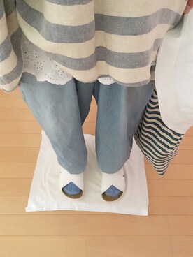「ドミンゴ」｜「アイテム（帽子）」を使った、なお なお。さん（レディース・159cm）の夏コーディネート