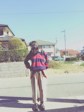 「usedのアイテム（上衣、その他）」を使った、みずたに はなさん（レディース・158cm）の春コーディネート