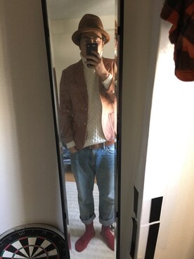 「旭川」｜だいきんまんさん（メンズ・171cm）の冬コーディネート