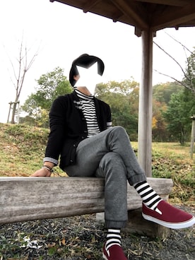 「Jungle Storm（ジャングルストーム）のアイテム（その他アウター）」を使った、てん。さん（メンズ・169cm）の秋コーディネート
