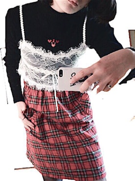 「アイテム（その他トップス）」を使った、Uさん（レディース・162cm・10代）の冬コーディネート